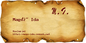 Magó Ida névjegykártya
